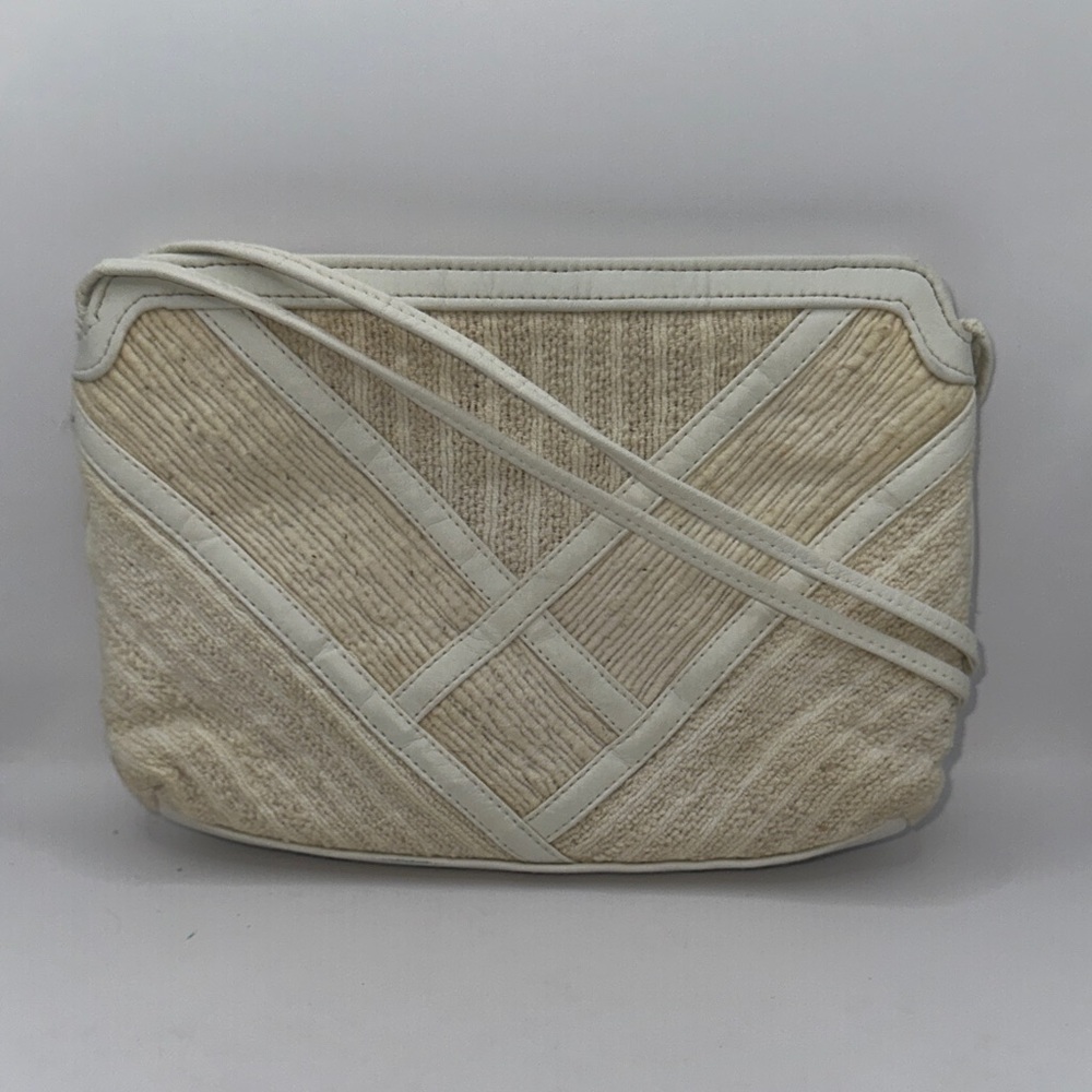 Valarie Barad Elegant Cream Crossbody Bag